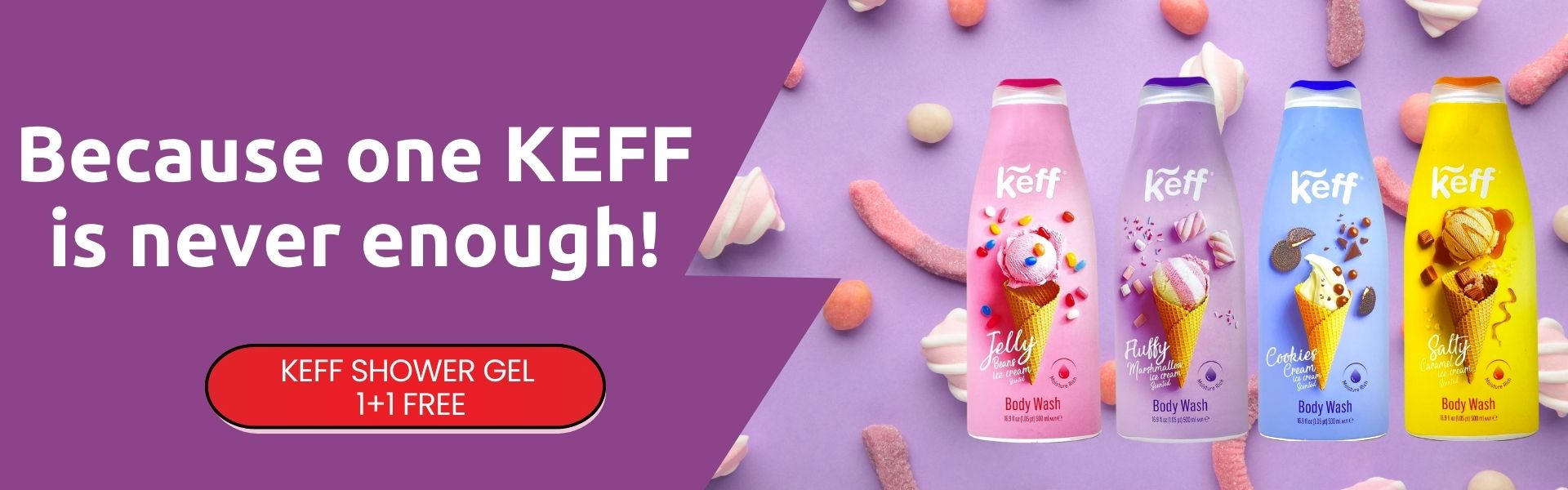 1+1 ΚEFF Shower gel