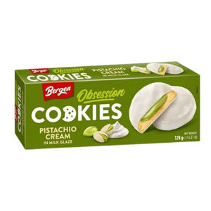 Bergen Obsession Pistachio Cream White Glaze Cookies 128 gr