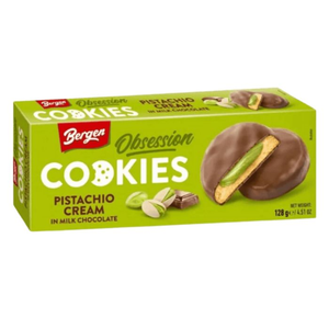 Bergen Obsession Pistachio Cream Milk Chocolate Cookies 128 gr