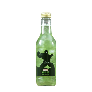 1+1 Gift Marvel Hulk Gamma Sour Lime Soda Bottle Sugar‑Free 330 ml