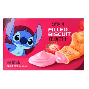 Disney Stich Filled Biscuits Strawberry 50 gr