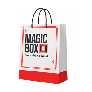 Τσάντα Δώρου Magic Box Μεγάλη Λευκή 34x14x36 cm