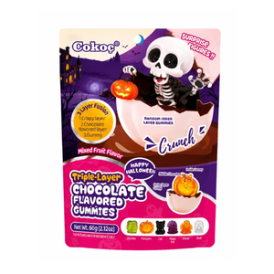 Cokoc Halloween Triple-layer Mixed Fruit Favored Gummies 60gr