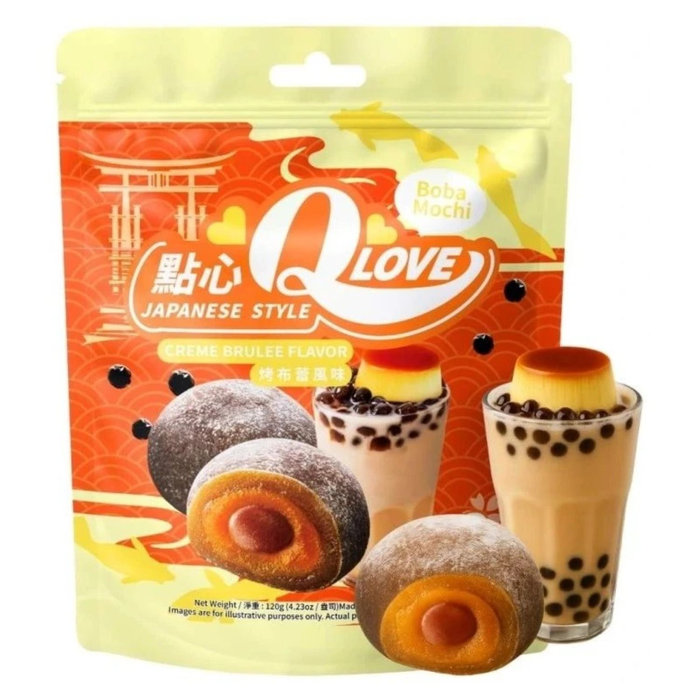 Qlove Boba Crème Brulee Mochi 120g