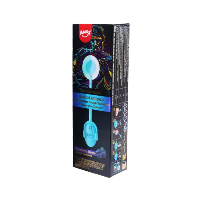 Lollipop Blueberry Flavor Rock Music 12 gr