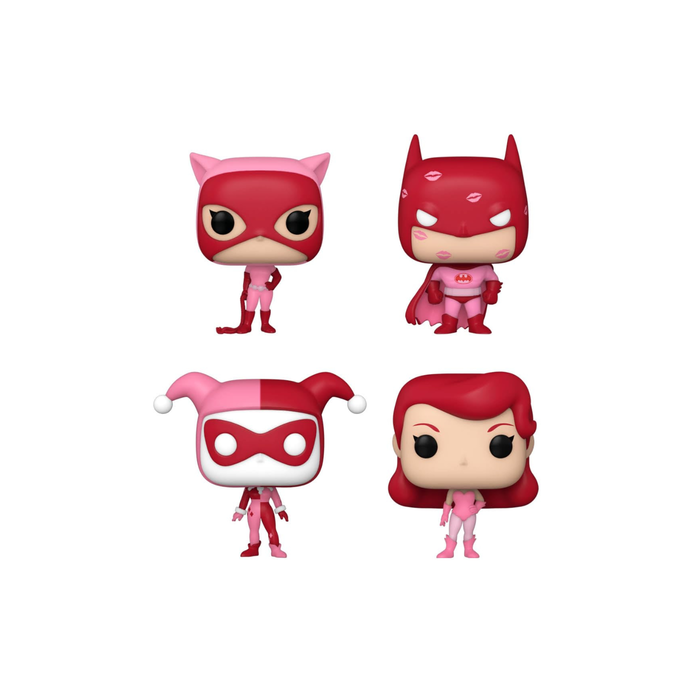 Funko 4 Pack Pocket Pop DC Batman-Happy Valentines Day Box Vinyl