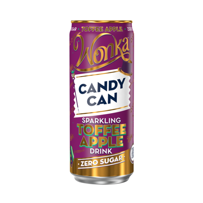 Candy Can Wonka Lemonade με γεύση Καραμελωμένου Μήλου - Χωρίς Ζάχαρη 330ml