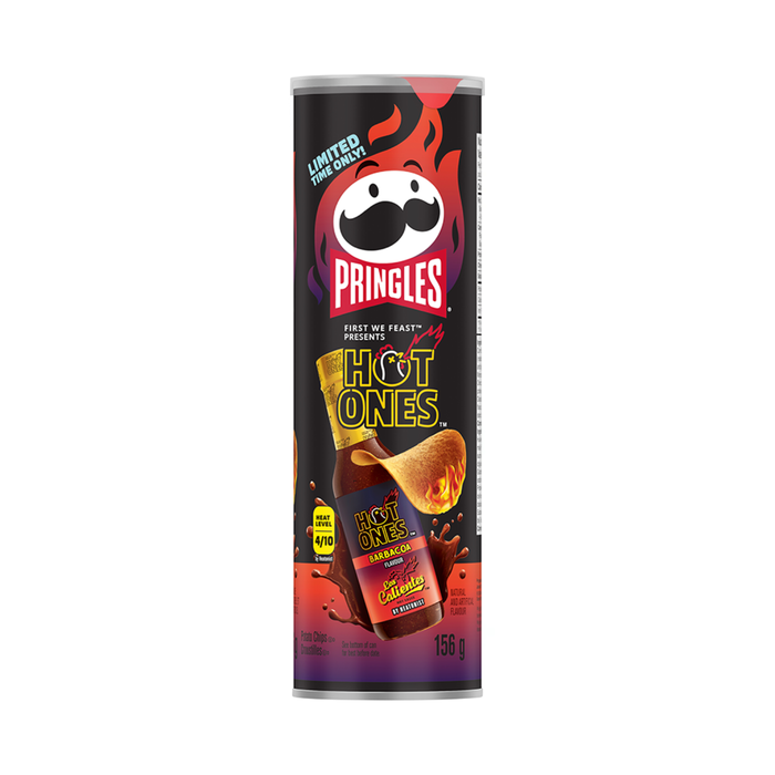 Pringles Hot Ones Barbacoa & Los Calientes Sauce Flavor 156GR