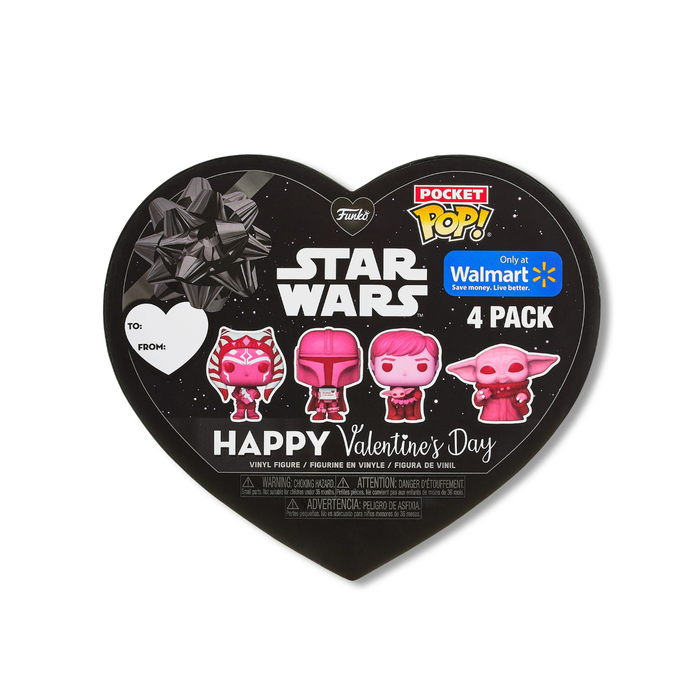 Funko 4 Pack Pocket Pop -The Mandalorian Happy Valentine's Day Box