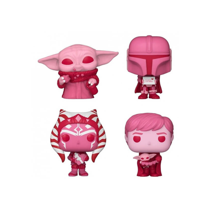 Funko 4 Pack Pocket Pop -The Mandalorian Happy Valentine's Day Box
