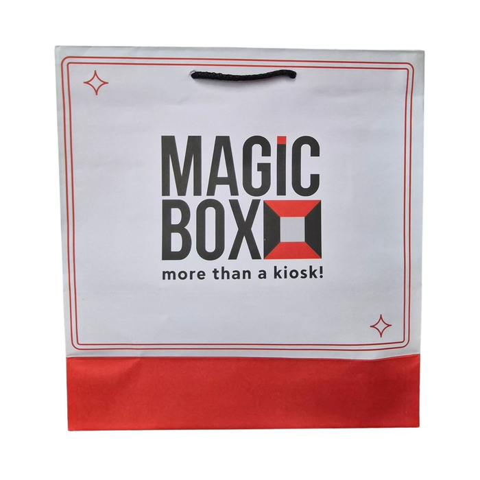 Τσάντα Δώρου Magic Box Μεγάλη Λευκή 34x14x36 cm
