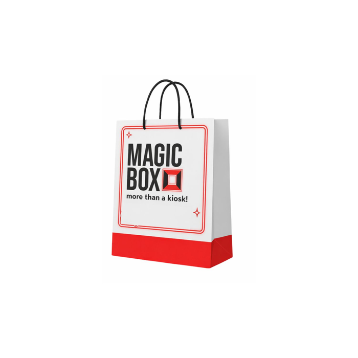 Τσάντα Δώρου Magic Box Μικρή Λευκή 24x10x21 cm