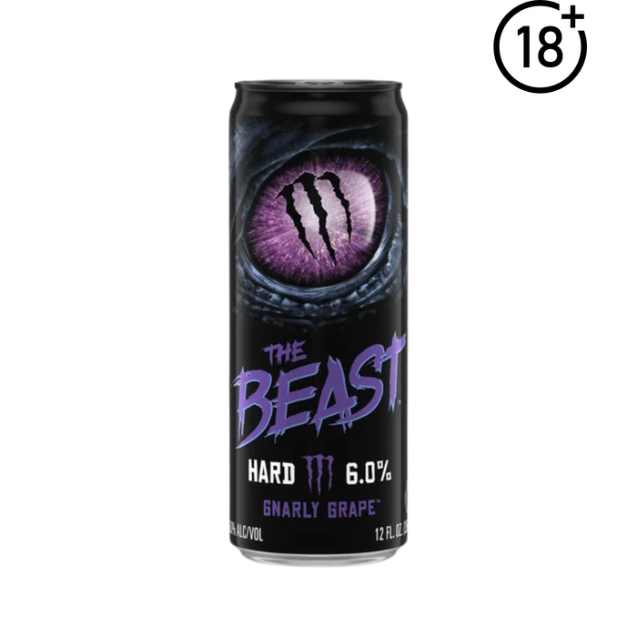 Monster The Beast Unleashed Gnarly Grape 355ml 6% Αλκοόλ (18+)