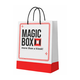 Τσάντα Δώρου Magic Box Μεγάλη Λευκή 34x14x36 cm